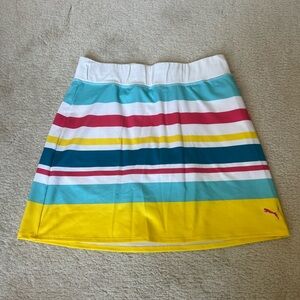 Puma Women's Striped Golf Skort - Multicolor
